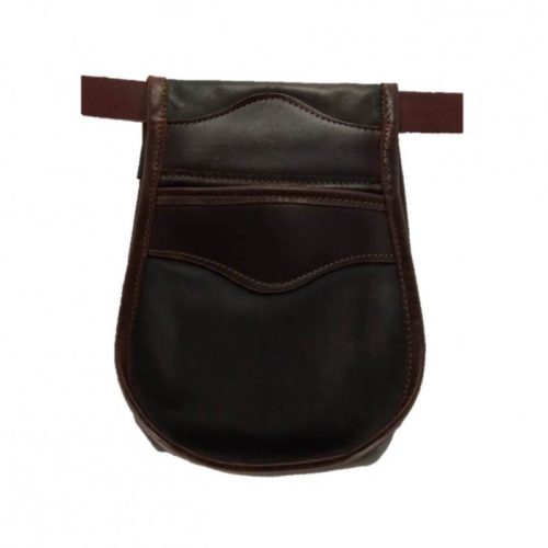 5001-Una bolsa de ojeo-Bolsa portacartuchos en cuero,para el cinturón